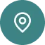 Location pin icon, representing a geographic location or address