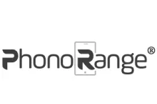 PhonoRange logo with text and wave graphics, symbolizing telecommunications or audio services